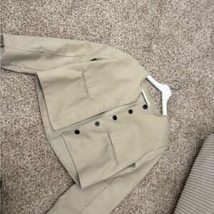 Beige Button-Up Jacket